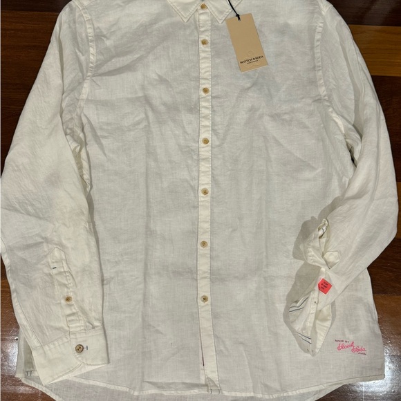 Scotch and Soda 100% Linen button down shirt - Picture 7 of 10
